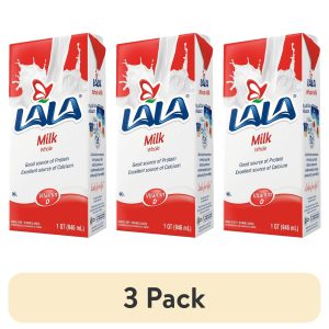 (3 pack) LALA Whole Milk UHT Shelf-Stable, Unflavored, 32 oz Box