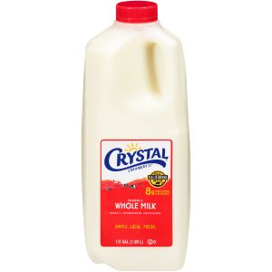 Crystal Creamery™ Real California Milk, Vitamin D Whole Milk, Gluten Free, Half Gallon Plastic Jug 64 fl oz