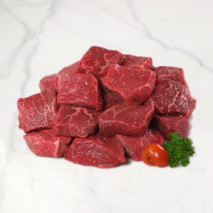 Dry Aged Prime Bottom Round Stew Cubes