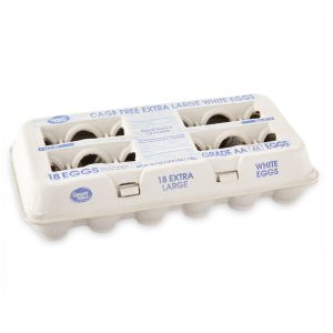 Great Value Cage-Free Grade AA Extra Large White Eggs, 18 Count