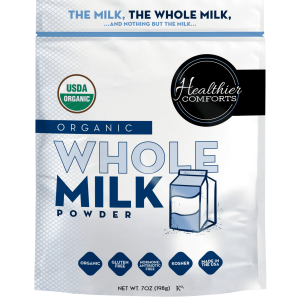 Healthier Comforts Organic Whole Milk Powder 7oz