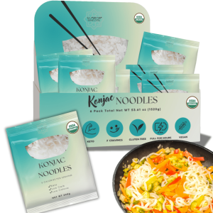 KLDSCP Shirataki Organic Konjac Noodles, Vegan, Gluten Free, 6 Count, 53.61 Oz