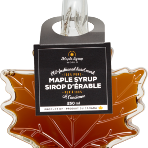 Maple Syrup Maple Leaf Bottle, 250ml (Amber, Rich Taste)