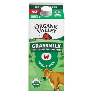 Organic Valley, Organic Whole Milk, Grassfed, Half Gallon Carton (64 oz)