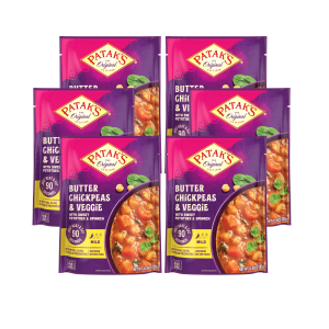 Patak’s Butter Chickpeas & Veggie, 10.05 oz, Pack of 6
