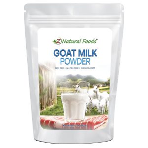 Z Natural Foods Full Cream Goat Milk Powder, 100% Pure Netherlands Milk, Highly Nutritious, Easy Digestion, Additive Free, Gluten Free, Non-GMO, 1 Lb